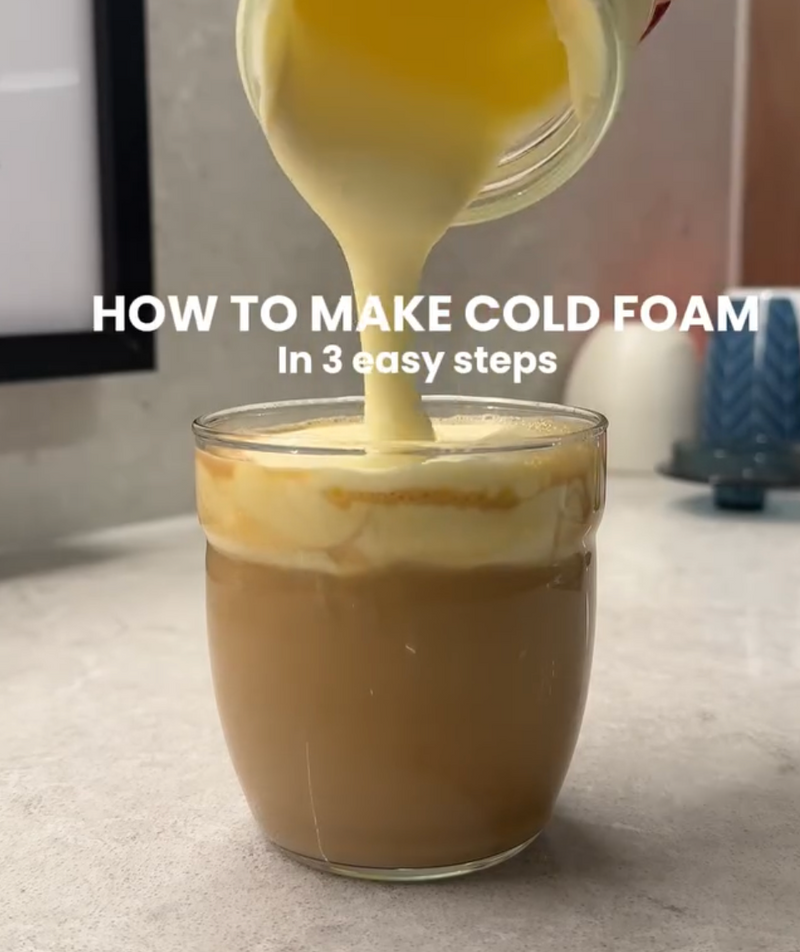 How to make cold foam (3 easy steps)