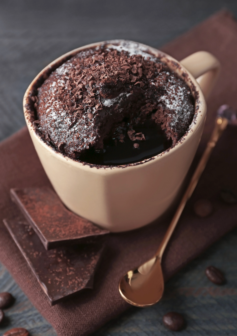 Hot Coffee Lava Cake in the Microwave: 5-Minute Decaf Dessert Recipe