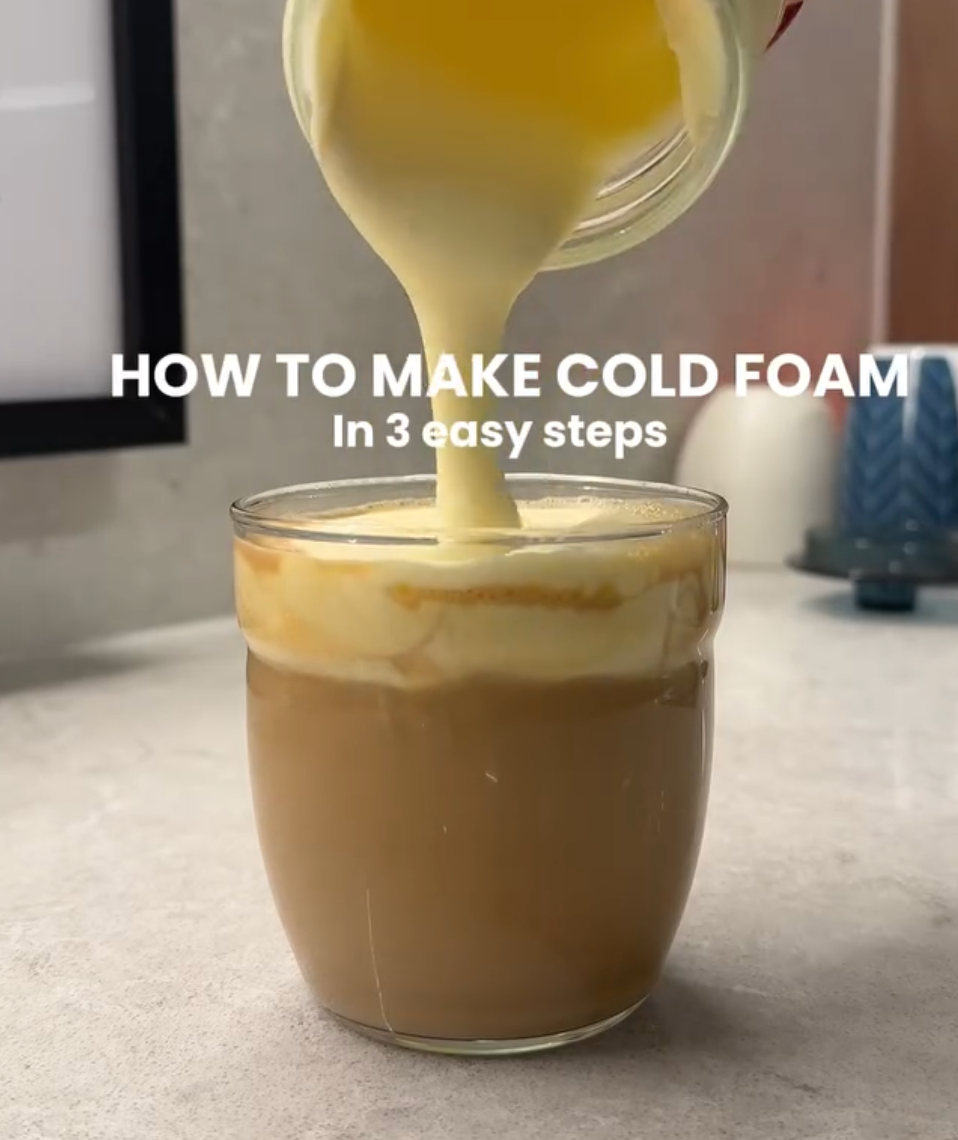 How to make cold foam (3 easy steps)