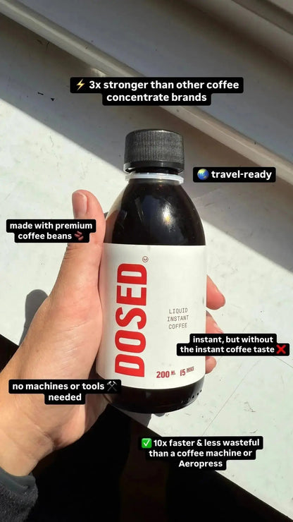 Decaf Coffee Concentrate Dosed