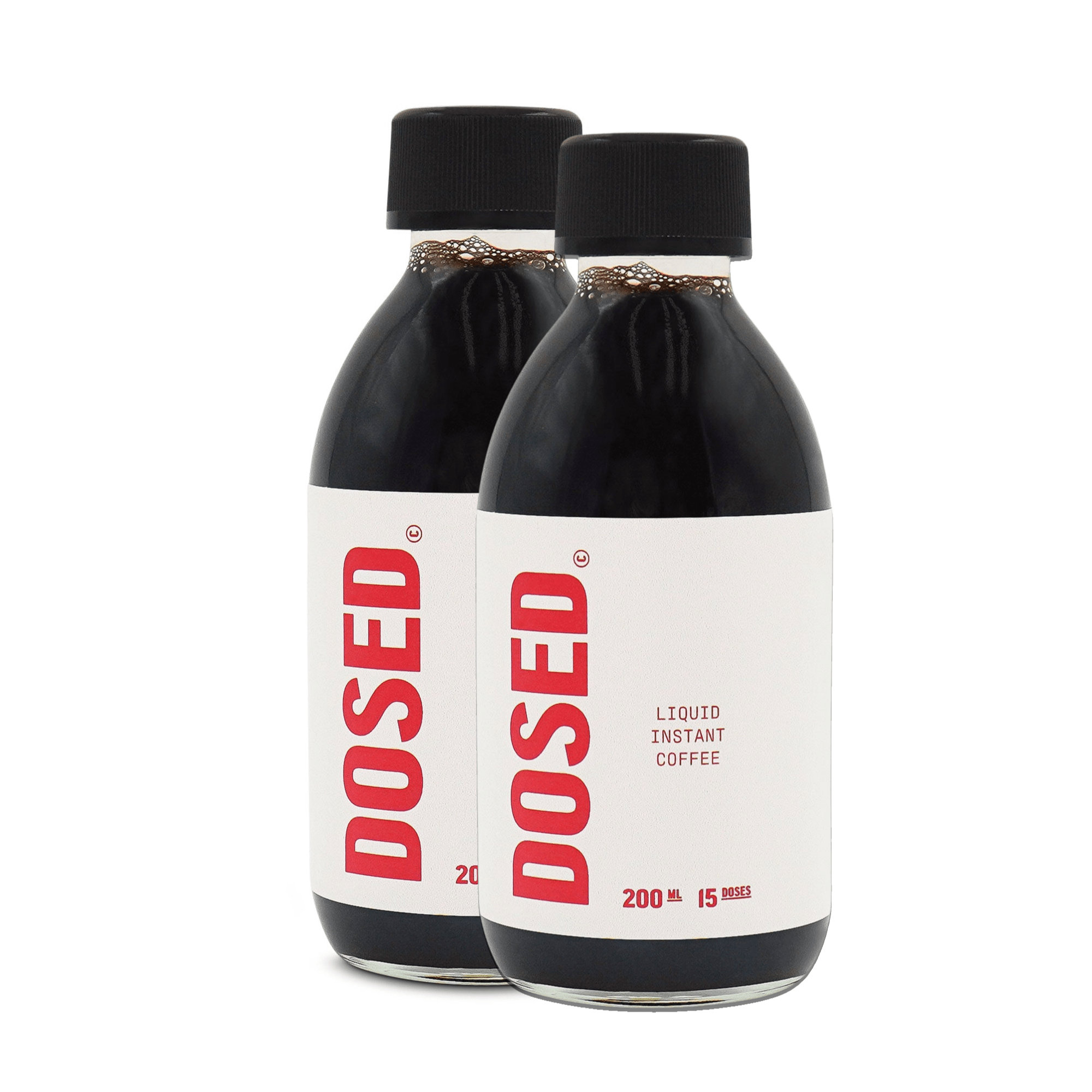 Dosed Coffee Concentrate Two Bottles