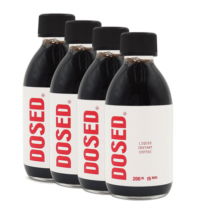 Dosed Coffee Concentrate Four Bottles